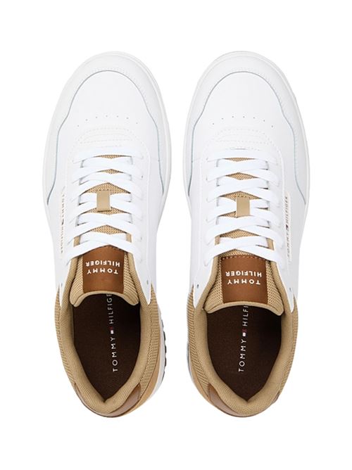 Sneakers stile basket con sezioni in pelle Tommy Hilfiger | FM0FM05714AEI